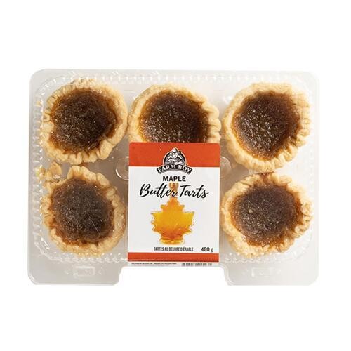 Farm Boy Butter Tarts Maple 480 g (frozen)