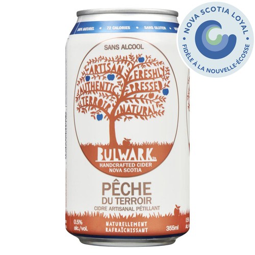 Bulwark Non Alcoholic Sparkling Cider Peach 355 ml (can)