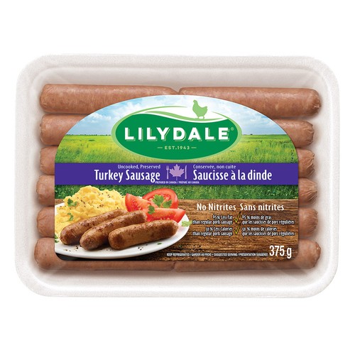 Lilydale Frozen Daystarters Turkey Sausage 375 g Voilà Online Groceries & Offers