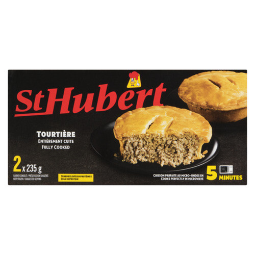 St-Hubert Frozen Tourtiere Pie 2 x 235 g