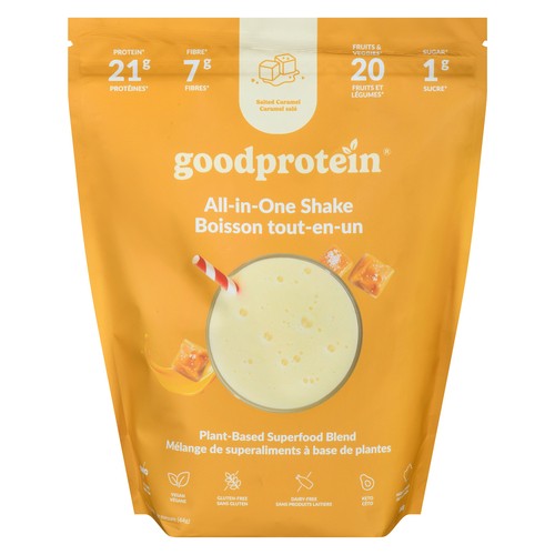 Good Protein Plant Based Superfood Blend All-In-One Shake Salted Caramel 880 g