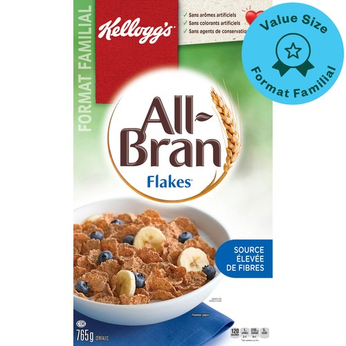 Kellogg's Cereal All Bran Flakes Family Size 765 g