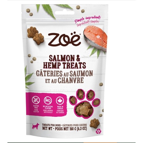 Zoe Gluten Free Dog Treats Hemp Salmon 150 g