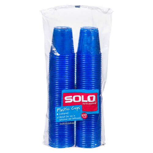 Solo Plastic Cups 3 Oz 100 Pack