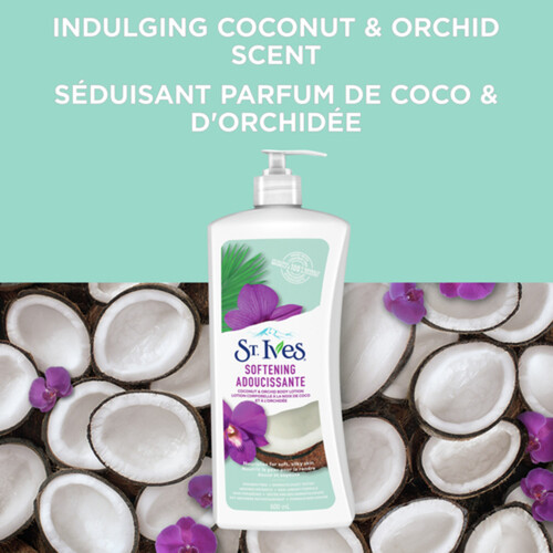 St. Ives Softening Body Lotion Coconut Milk & Orchid For Soft Silky Skin 600 ml