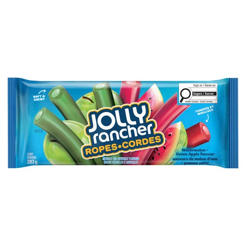 Jolly Rancher Candy Ropes Watermelon Green Apple 283 g