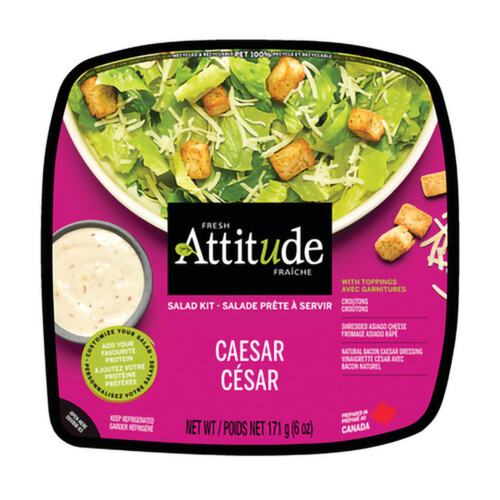 Fresh Attitude Salad Kit Caesar Prewashed 175 g