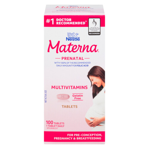 Nestlé Materna Prenatal Multivitamins Tablets 100 Count