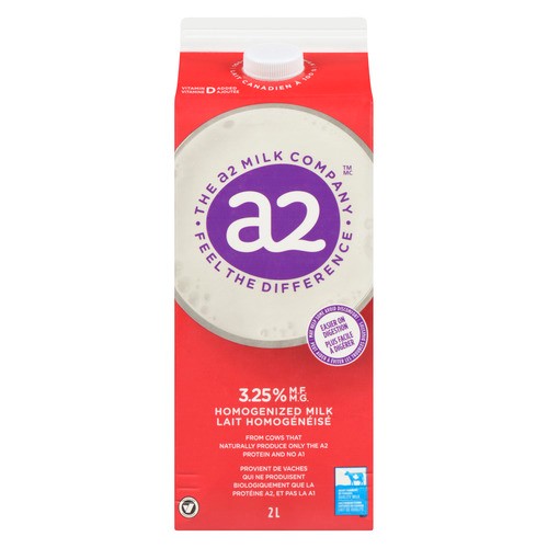 A2 3.25% Milk Homogenized  2 L