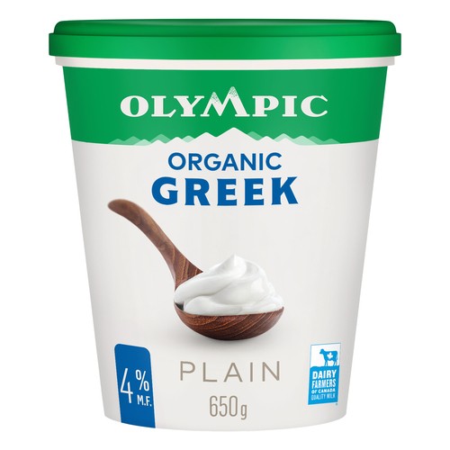 Olympic Organic 4% Greek Yogurt Plain 650 g