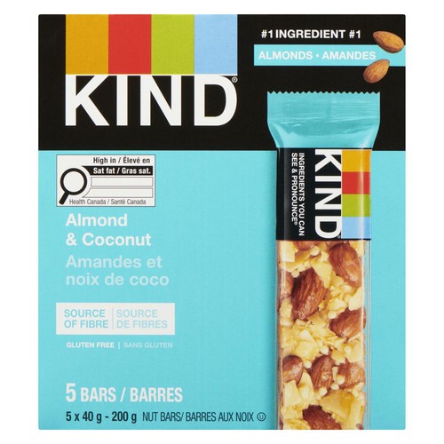 Kind Snacks Granola Bar Almond Coconut 5 x 40 g