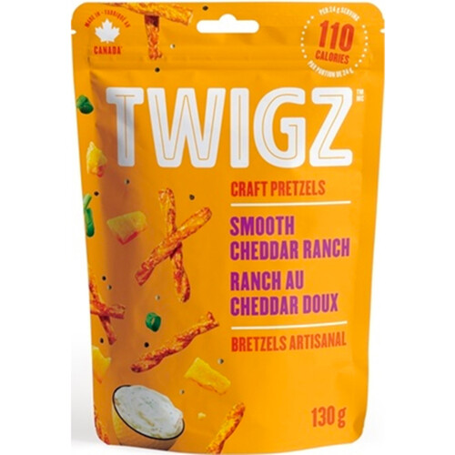 Twigz Craft Pretzels Smooth Cheddar Ranch 130 g