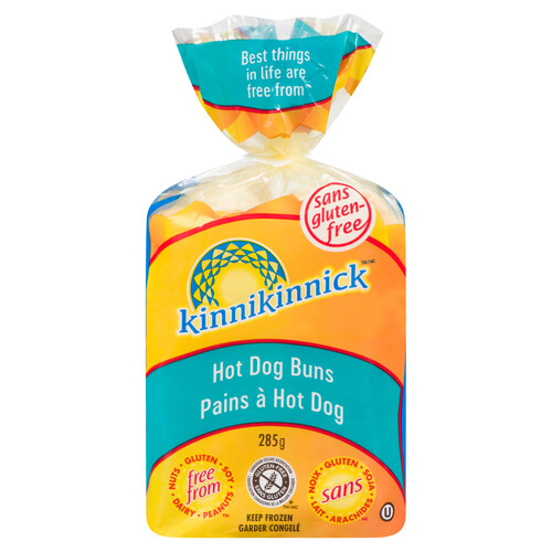 Kinnikinnick Gluten-Free Frozen Hot Dog Buns 285 g