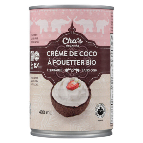 Cha's Organics Organic Whipping Cream Coconut 400 ml