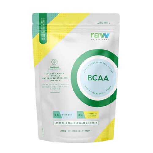 Raw Nutritional BCAA Nutritional Supplement Lemon Iced Tea 270 g