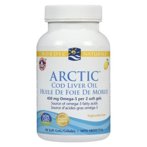 Nordic Naturals Arctic Cod Liver Oil Soft Gels 90 Count