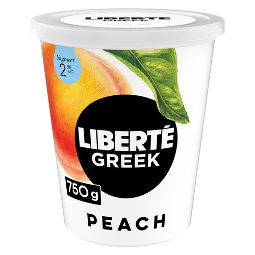 Liberté Greek 2% Yogurt Peach High Protein 750 g