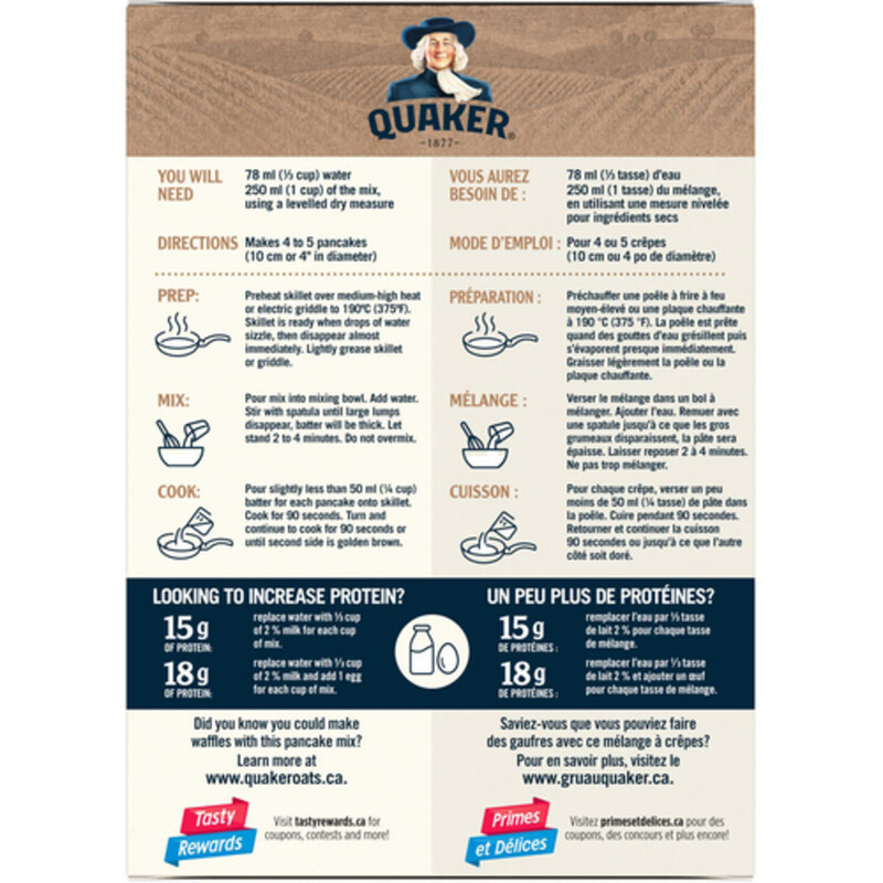 Quaker Protein Pancake Mix 650 g Voilà Online Groceries & Offers