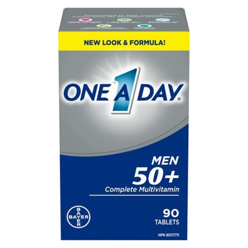 One A Day Complete Multivitamin For Men 50+ 90 Tablets