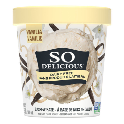 So Delicious Dairy-Free Cashew Based Frozen Dessert Simply Vanilla 500 ml