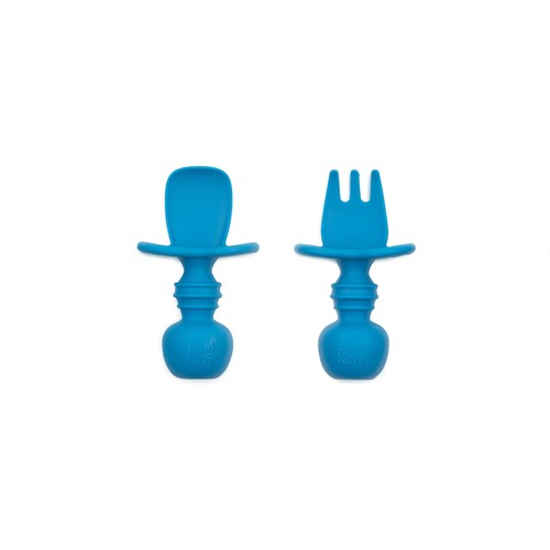 Bumkins Silicone Chewtensils Blue 1 Count