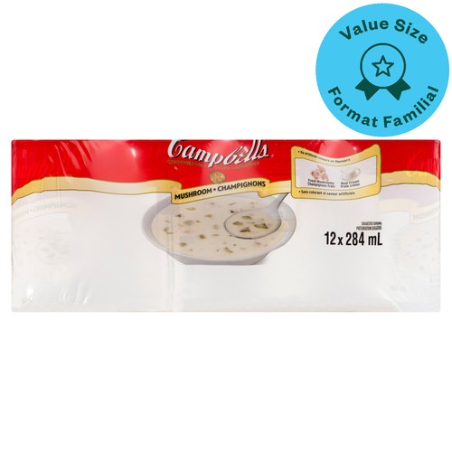 Campbell's Soup Cream of Mushroom 12 x 284 ml