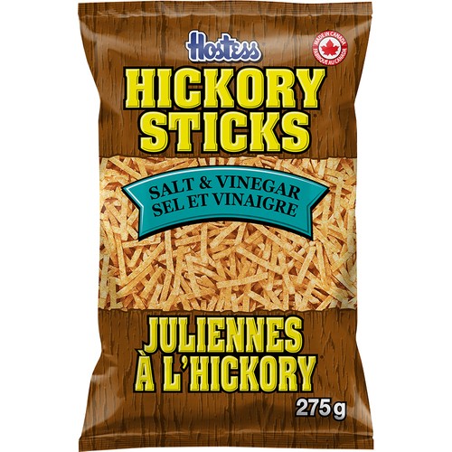 Hostess Hickory Sticks Salt & Vinegar Flavoured Potato Sticks 275 g