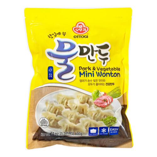 Ottogi Frozen Mini Wonton Pork & Vegetable 600 g