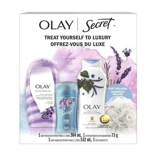 Olay Loofah Holiday Shower & Bath Liquid Pack