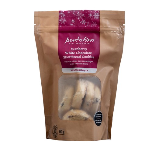 Portofino Shortbread Cranberry White Chocolate 12 Pack