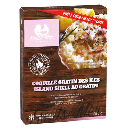 Fruits De Mer Frozen Island Shell Au Gratin 250 g