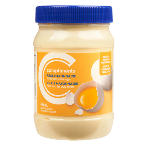 Compliments Real Mayonnaise Made With Whole Eggs 445 ml