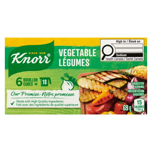 Knorr Bouillon Cubes Vegetable For Rich Deep Broth Flavour 69 g