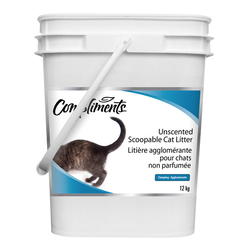 Compliments Scoopable Cat Litter Unscented 12 kg