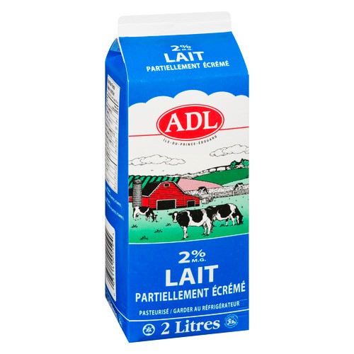 ADL Milk 2% Partly Skimmed 2 L
