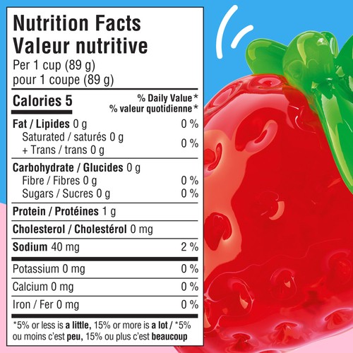 Jell-O Sugar-Free Gel Snacks Strawberry 356 g