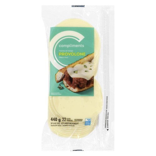 Compliments Provolone Cheese Slices 440 g