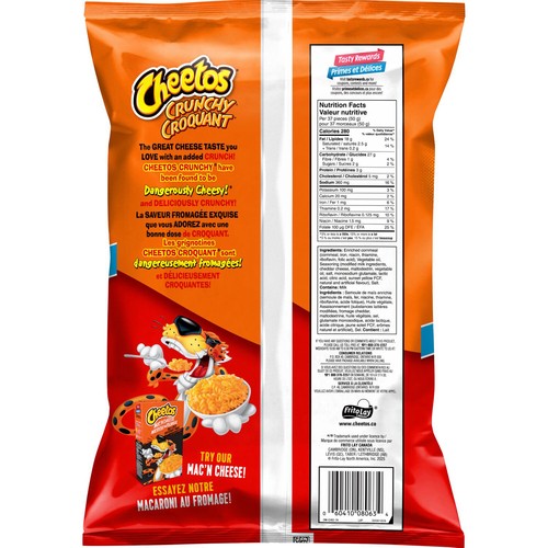 Cheetos Crunchy Snacks Cheese Flavoured Value Size 480 g