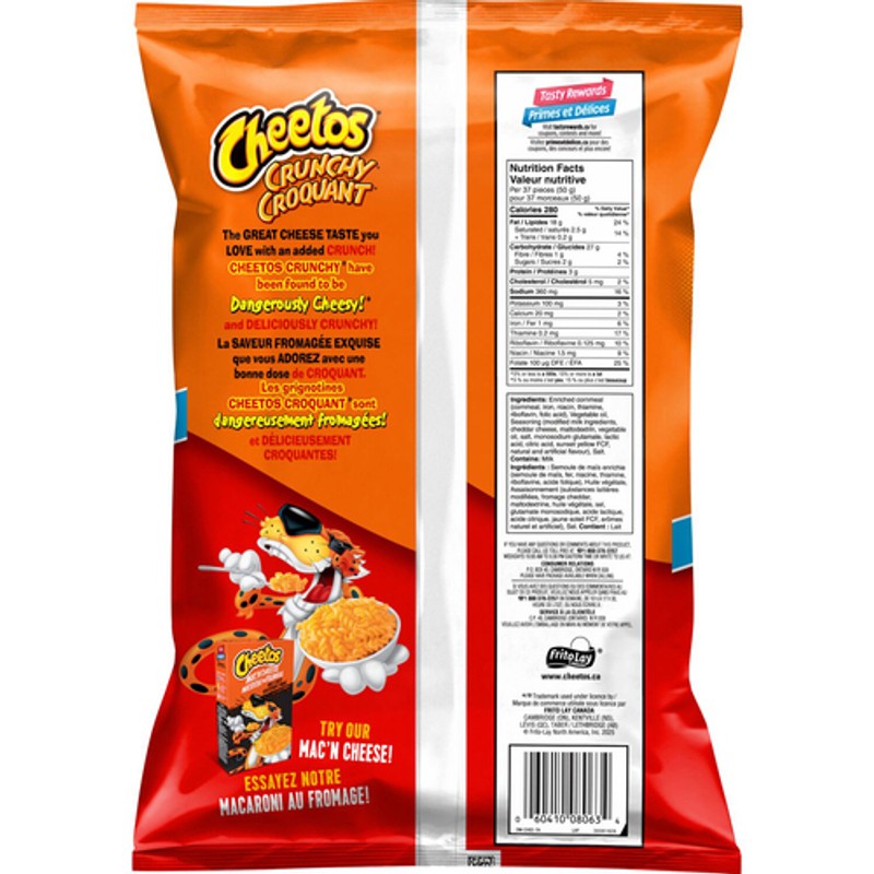 Cheetos Crunchy Snacks Cheese Flavoured Value Size 480 g - Voilà Online ...