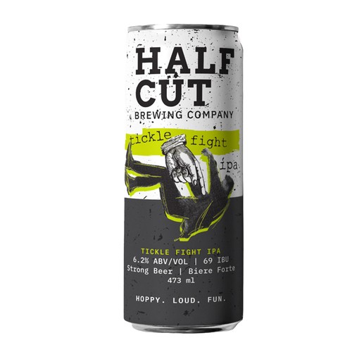 Half Cut 6.2% Alcohol Strong Beer Tickle Fight IPA 473 ml (can)
