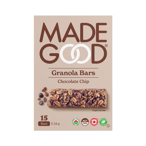 MadeGood Organic Granola Bars Chocolate Chip 15 x 24 g