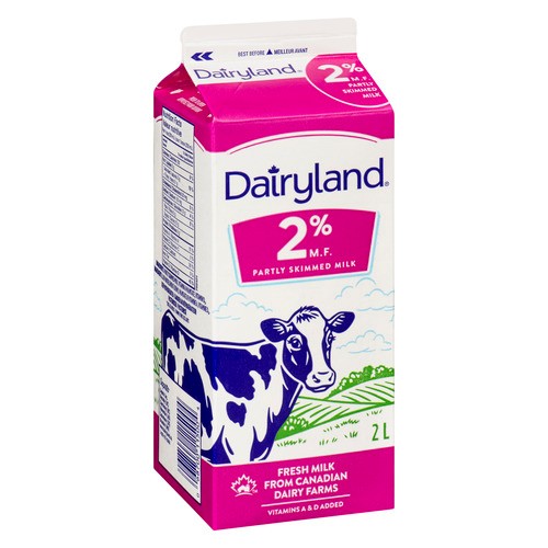 Dairyland 2% Milk Partly Skimmed 2 L