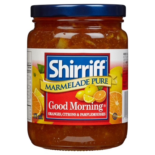 Shirriff Pure Marmalade 3 Fruit Orange Lemon Grapefruit 375 ml