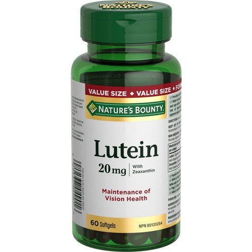 Nature's Bounty Lutein Helps To Support  Vision Health Softgels 60 Count
