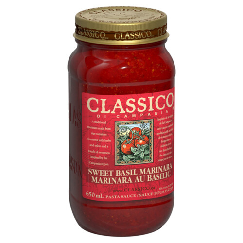 Classico Pasta Sauce Sweet Basil Marinara 650 ml