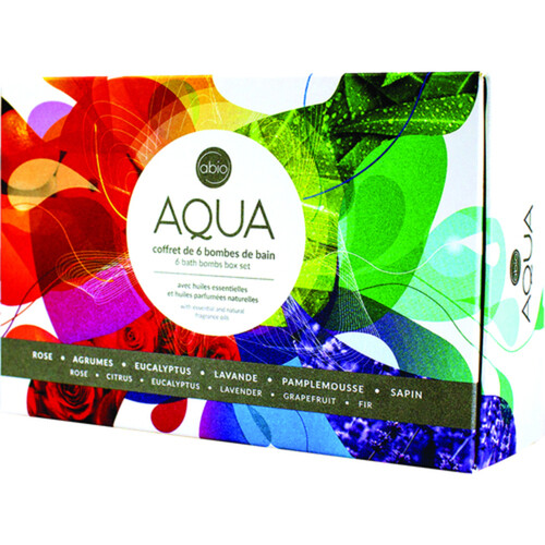 Abio Aqua Gift Box Set 6 Bath Bombs