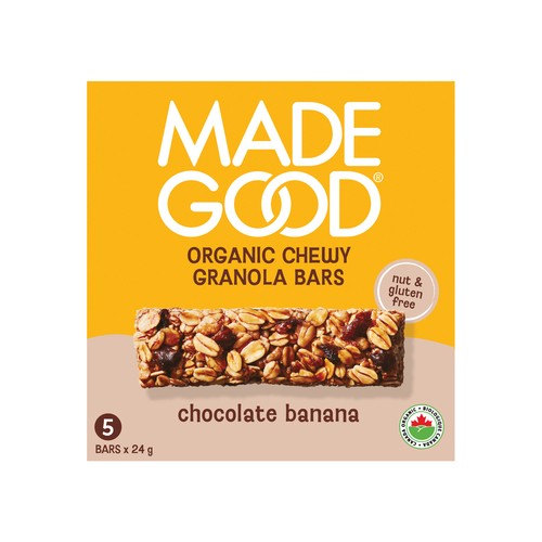 MadeGood Granola Bars Chocolate Banana 5 x 24 g