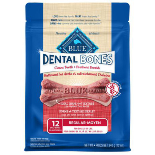 Blue Buffalo Dog Treats Dental Bones Regular 340 g 