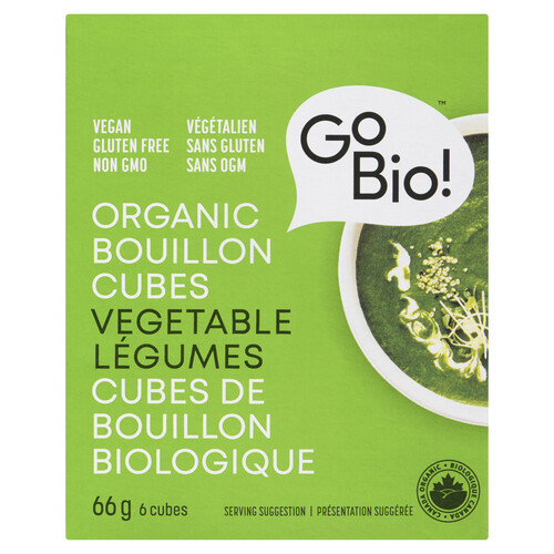 GoBio Organic Bouillon Cubes Vegetable 6 x 11 g