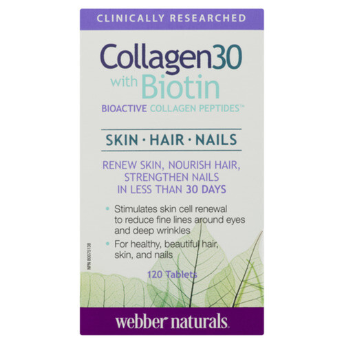 Webber Naturals Collagen 30 With Biotin 120 Tablets